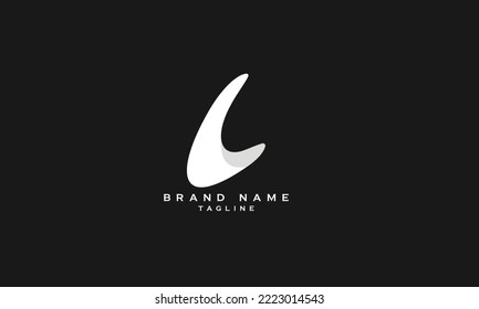 CL, LC, L, C, Abstract initial monogram letter alphabet logo design