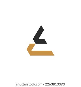 CL, LC, L AND C Abstract initial monogram letter alphabet logo design