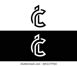 CL And LC Letter Logo And Icon Design Creative Modern Vector.