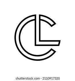 CL Or LC Logo Vector Design Template.