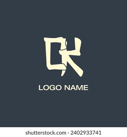 CL letter abstract monogram initial letter logo design