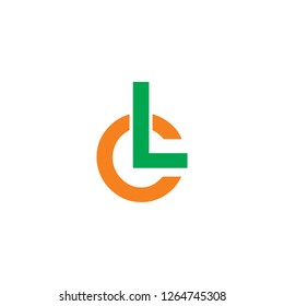 cl, cl letter logo design template vector