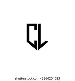 CL letter logo design with white background in illustrator. Vector logo, calligraphy designs for logo, Poster, Invitation, etc.