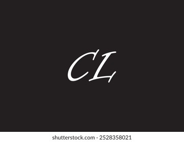 Logotipo de la letra CL y diseño inicial del logotipo