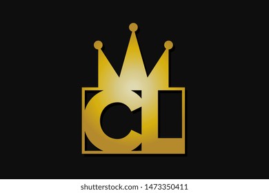 cl logo with gold crown
