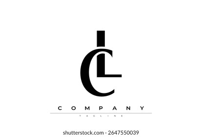 CL Modern Initials Logo Design. Branding logo with stylized initials showcasing bold design and modern aesthetic. Ideal for professional business branding or creative projects focusing on minimalistic