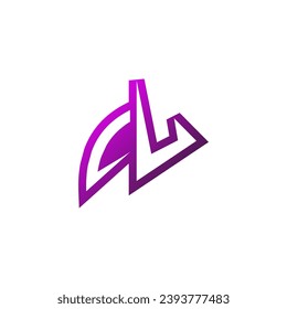 Soporte inicial del logotipo del emblema de CL Premium y concepto de diseño de juegos