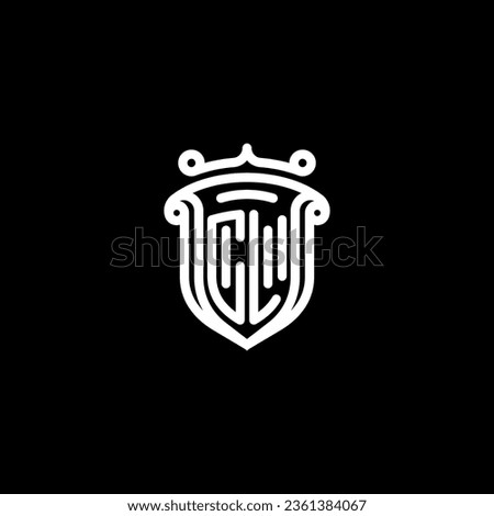 CL shield initial monogram with high quality professional design that will print well [[stock_photo]] © 