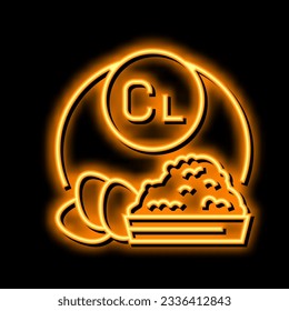 cl vitamin neon light sign vector. cl vitamin illustration