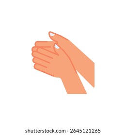 Clab hand gesture vector icon. Hand gesture icon flat style. perfect use for logo, presentation, website, and more. modern icon design color style