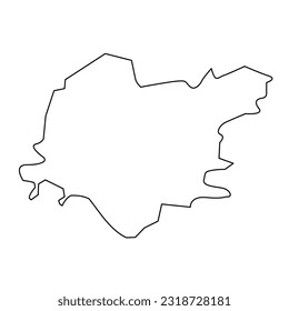 Clackmannanshire map, council area of Scotland. Vector illustration.