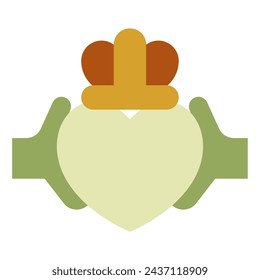 Claddagh Ring icon for web, app, infographic, etc