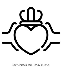 Claddagh Ring icon for web, app, infographic, etc