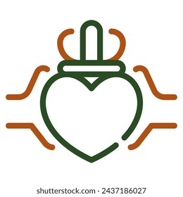 Claddagh Ring icon for web, app, infographic, etc