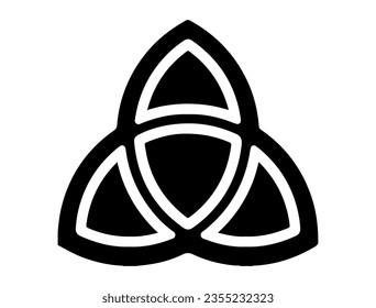 Claddagh silhouette vector art white background