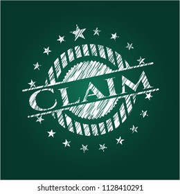 Claim with chalkboard texture