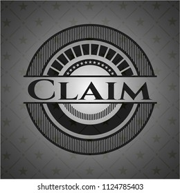 Claim dark emblem. Retro
