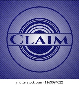 Claim denim background