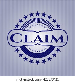 Claim with denim texture