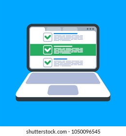 Claim form. Vector illustration flat design. 