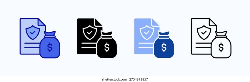 Claim Icon Sheet Multiple Style Collection Isolated Vector