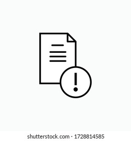 Claim Icon - Vector. Presented in Line Art Style.