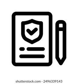 claim insurance icon. vector line icon for your website, mobile, presentation, and logo design.