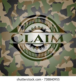 Claim on camo texture
