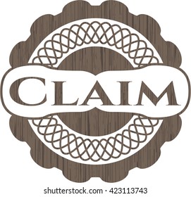 Claim realistic wood emblem