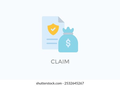 Icono de Vector de Reclamo o ilustración de logotipo