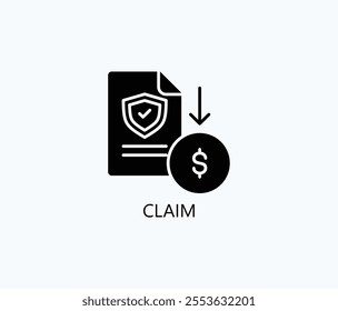 Claim Vector, Icon Or Logo Sign Symbol Illustration