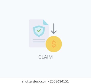 Claim Vector, Icon Or Logo Sign Symbol Illustration