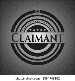 Claimant black emblem. Vector Illustration. Detailed.