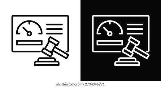 Estilo de fondo blanco y negro de Reclamos Icon