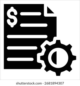 Elemento De Ícone De Processamento De Declarações Para Design