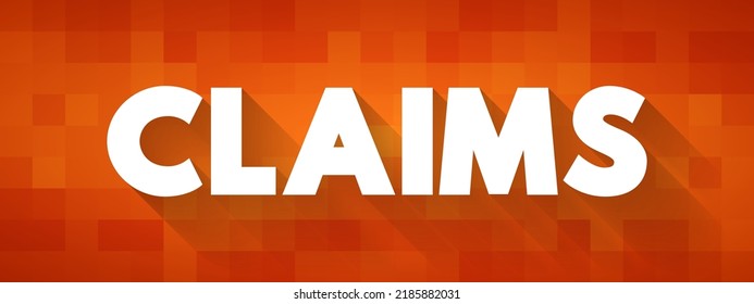 Cotización de texto de las reclamaciones, fondo de concepto