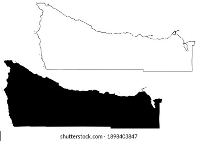 Clallam County, State of Washington (U.S. county, United States of America, USA, U.S., US) map vector illustration, scribble sketch Clallam map