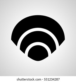 clam icon. isolated sign symbol