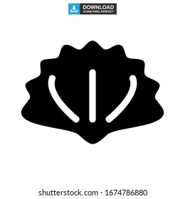 clam icon or logo isolated sign symbol vector illustration - high quality black style vector icons
