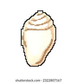 clam sea shell game pixel art retro vector. bit clam sea shell. old vintage illustration