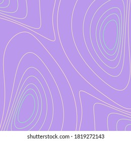 Clam-förmige, kreisförmige Linie mit Gradation in Pastellfarben auf violettem Hintergrund