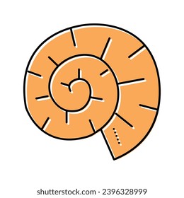 Muschelfarbensymbol, Vektorgrafik. Muschelschild. einzelne Symbolillustration