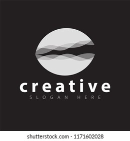 Clam Wave Color Logo vector Template