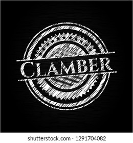 Clamber written on a chalkboard