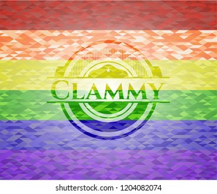 Clammy lgbt colors emblem 