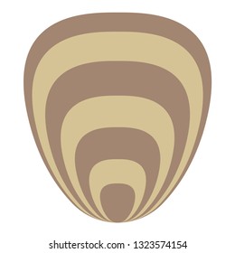 clam/oyster flat icon.You can be used clam/oyster icon for several purposes like: websites, UI, UX, print templates, presentation templates, promotional materials, web and mobile phone apps