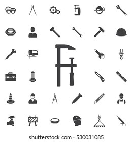 clamp icon. Construction icons universal set for web and mobile