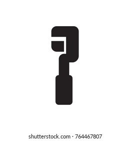 clamp icon illustration isolated vector sign symbol