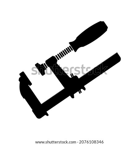 clamp icon on white background	