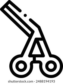 clamp icon. Thin Linear Style Design Isolated On White Background
